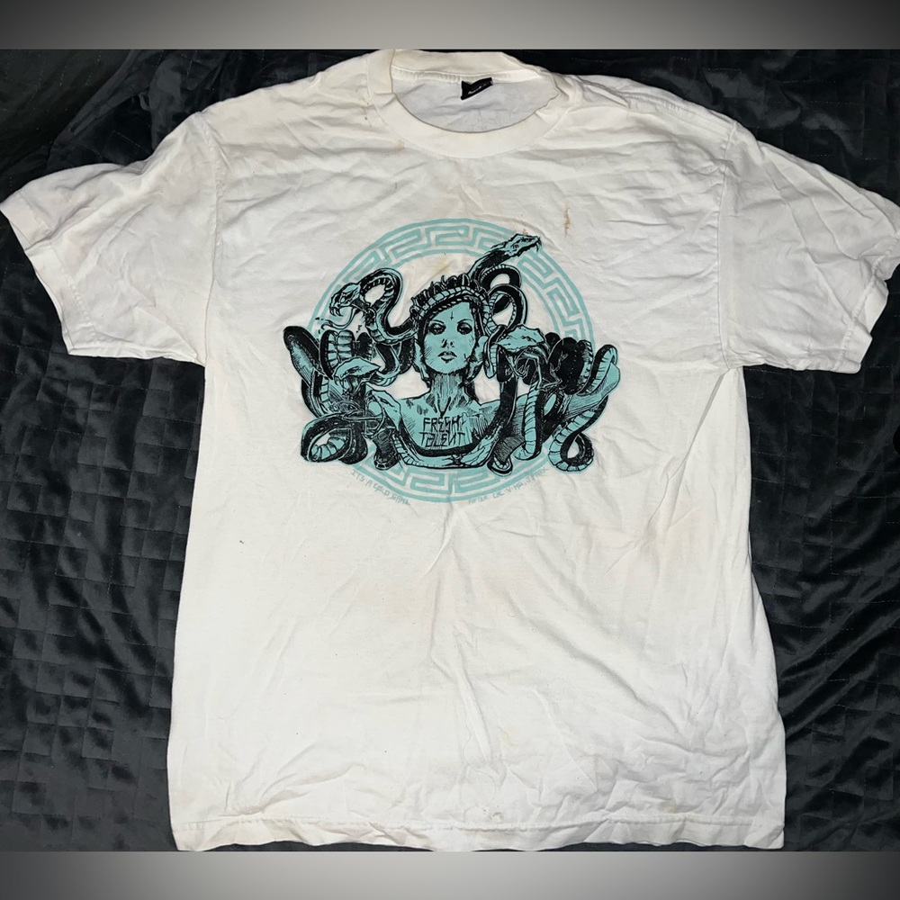 FRESH TALENT - MEDUSA MENS LARGE L WHITE T SHIRT